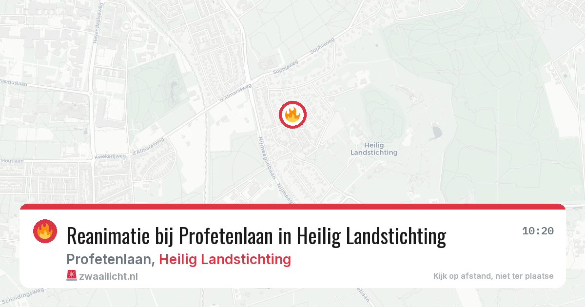Reanimatie bij Profetenlaan in Heilig Landstichting — 1 jun 2026