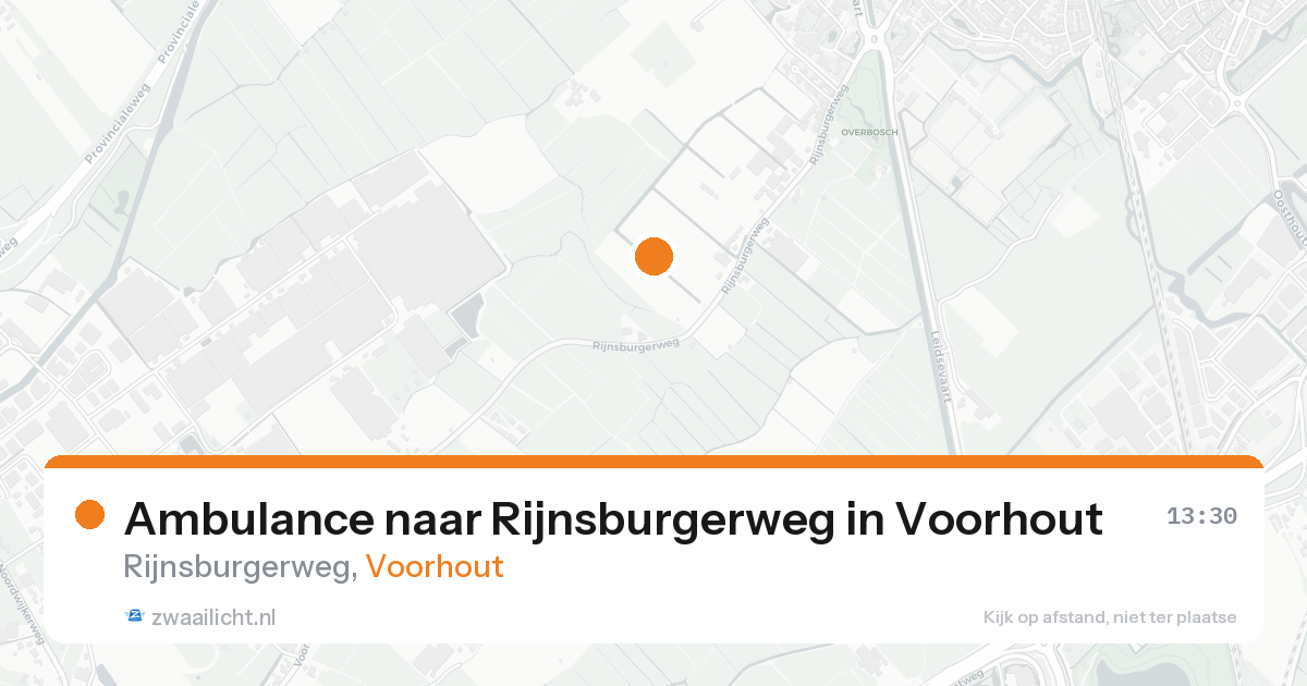 Ambulance naar Rijnsburgerweg in Voorhout — 23 aug 2026