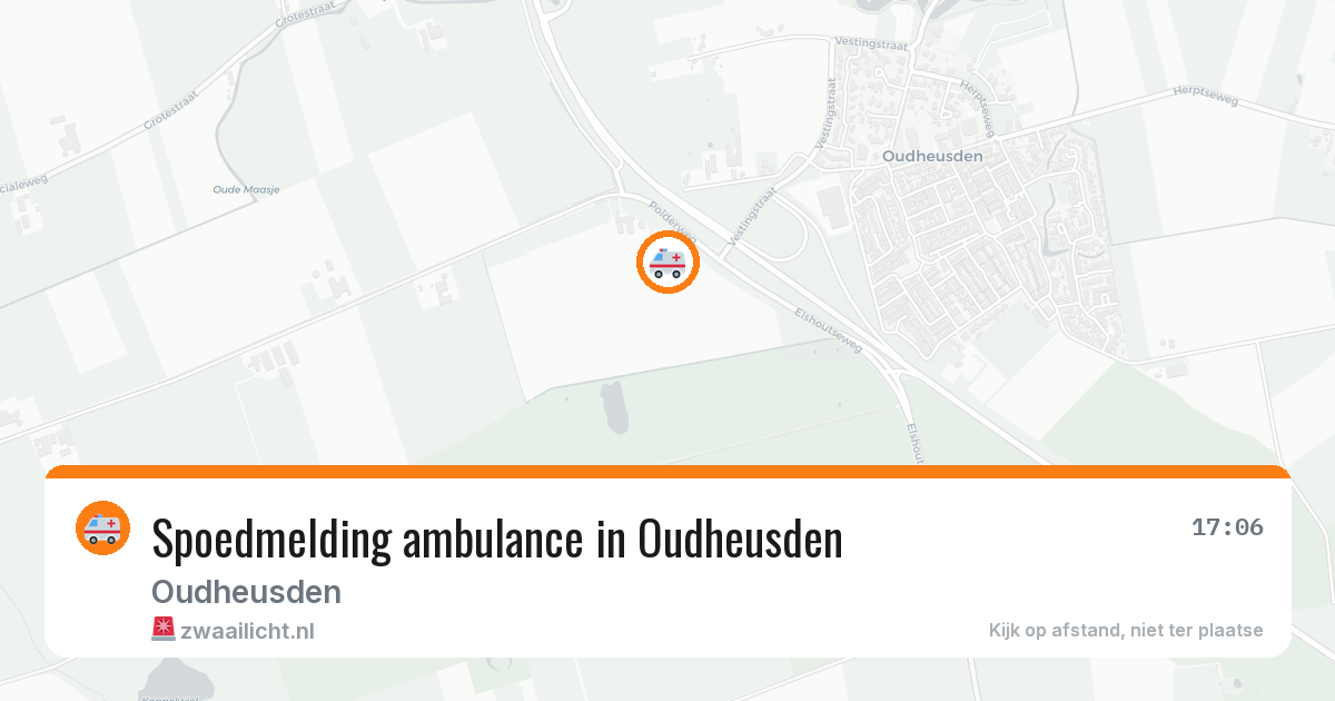 Spoedmelding ambulance in Oudheusden — 11 aug 2026