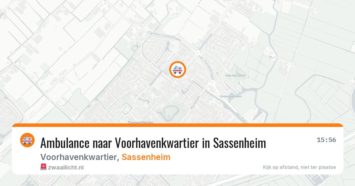 Ambulance naar Voorhavenkwartier in Sassenheim — 2 jun 2026