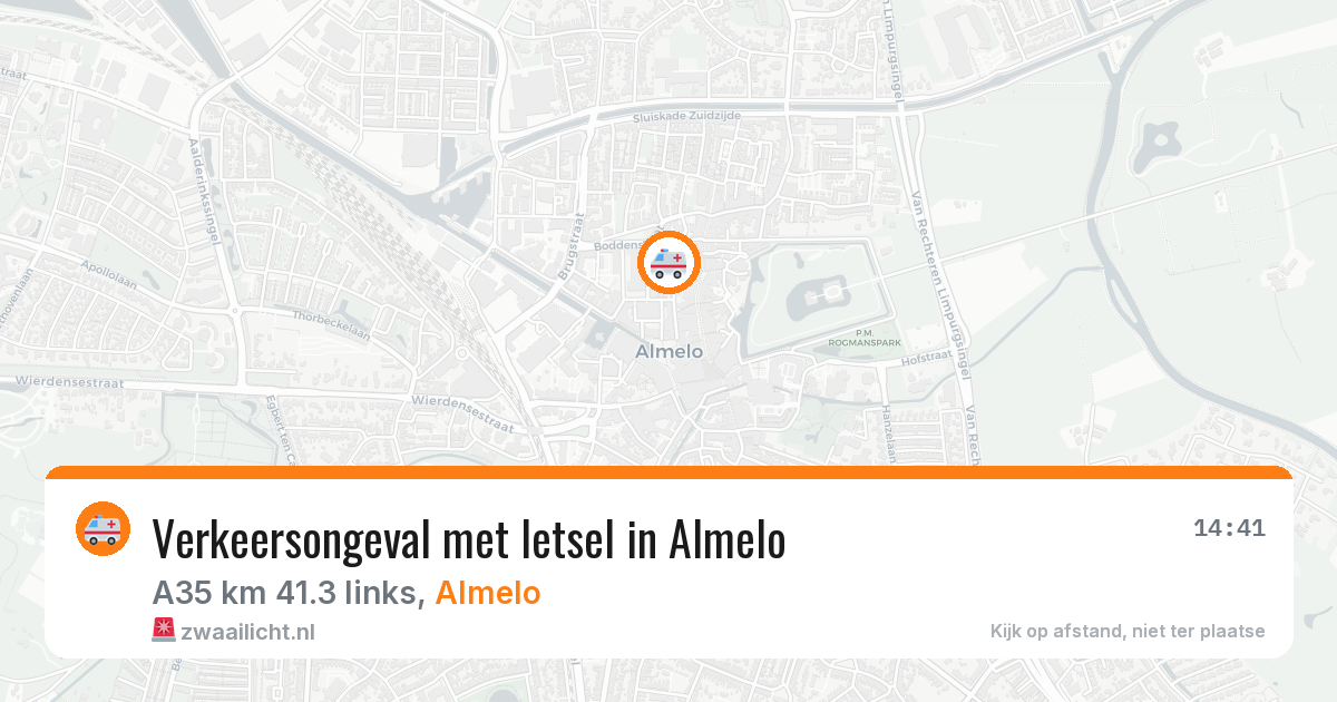 Verkeersongeval met letsel in Almelo — 12 jul 2026
