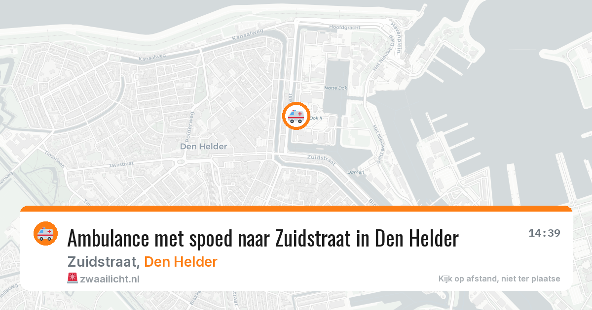 Ambulance met spoed naar Zuidstraat in Den Helder — 29 mei 2026