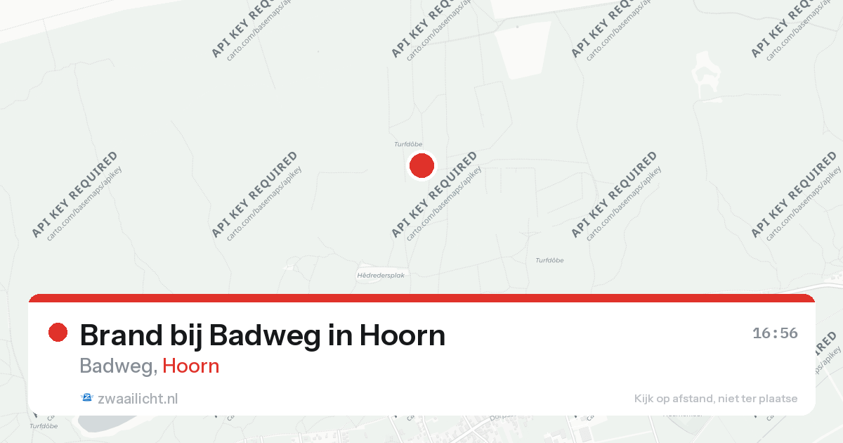 Brand bij Badweg in Hoorn — 26 aug 2026