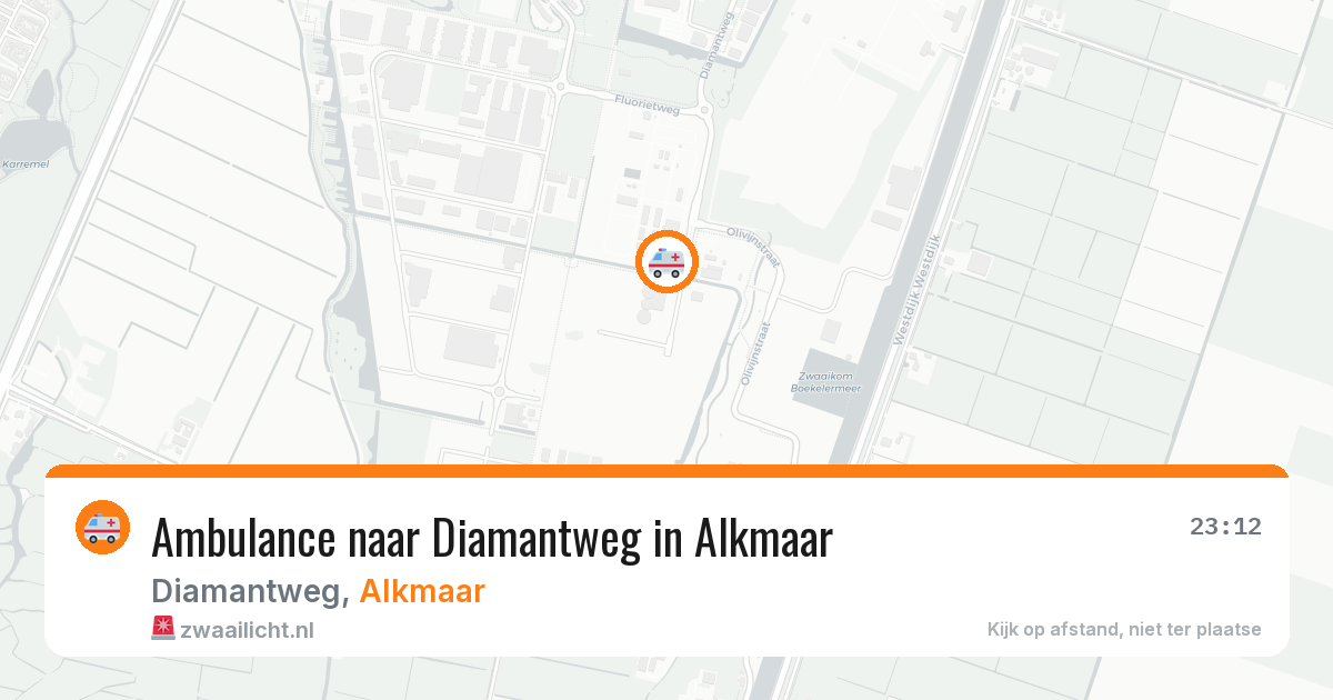 Ambulance naar Diamantweg in Alkmaar — 10 apr 2026