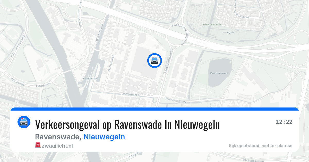 Verkeersongeval op Ravenswade in Nieuwegein — 20 jun 2026