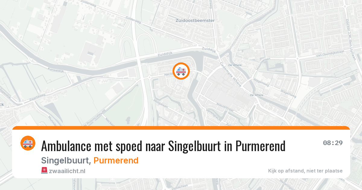 Ambulance met spoed naar Singelbuurt in Purmerend — 15 apr 2026