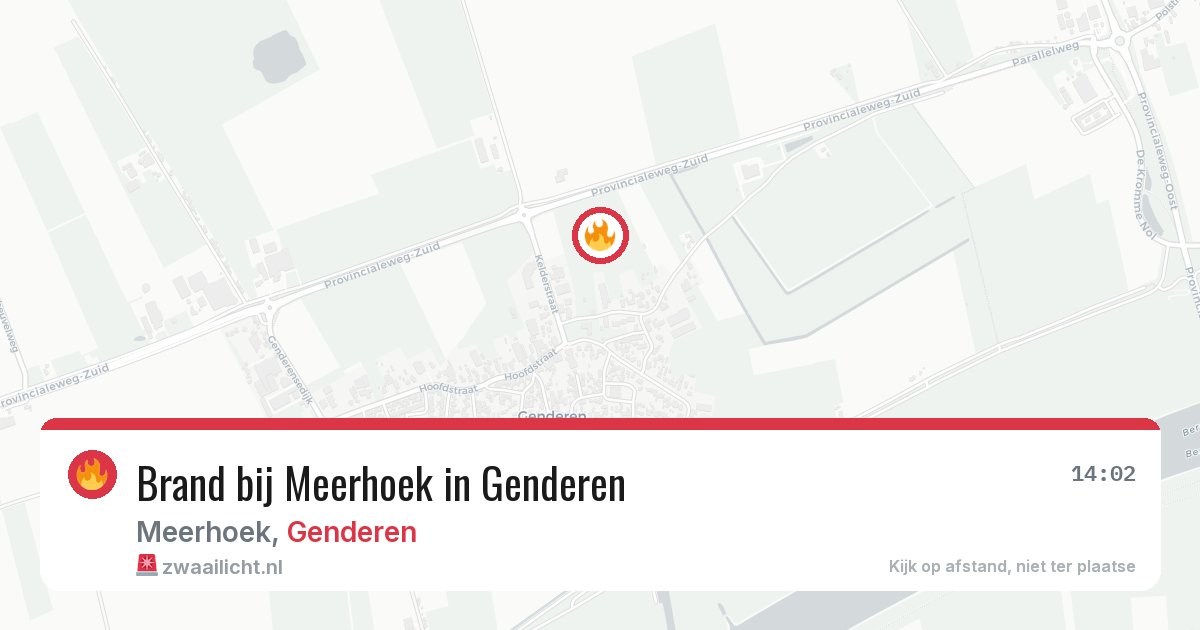 Brand bij Meerhoek in Genderen — 30 jan 2026