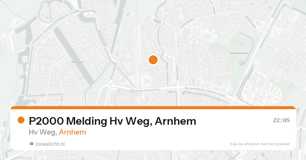 P2000 Melding Hv Weg, Arnhem — 9 jun 2026