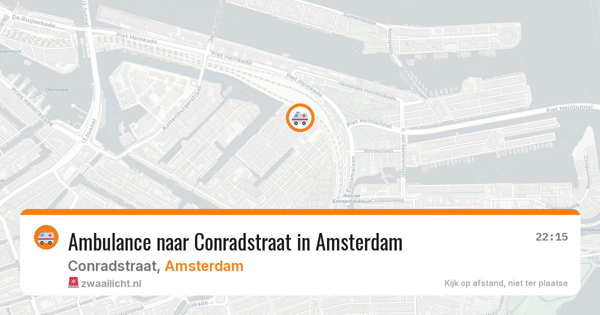 Ambulance naar Conradstraat in Amsterdam — 8 apr 2026