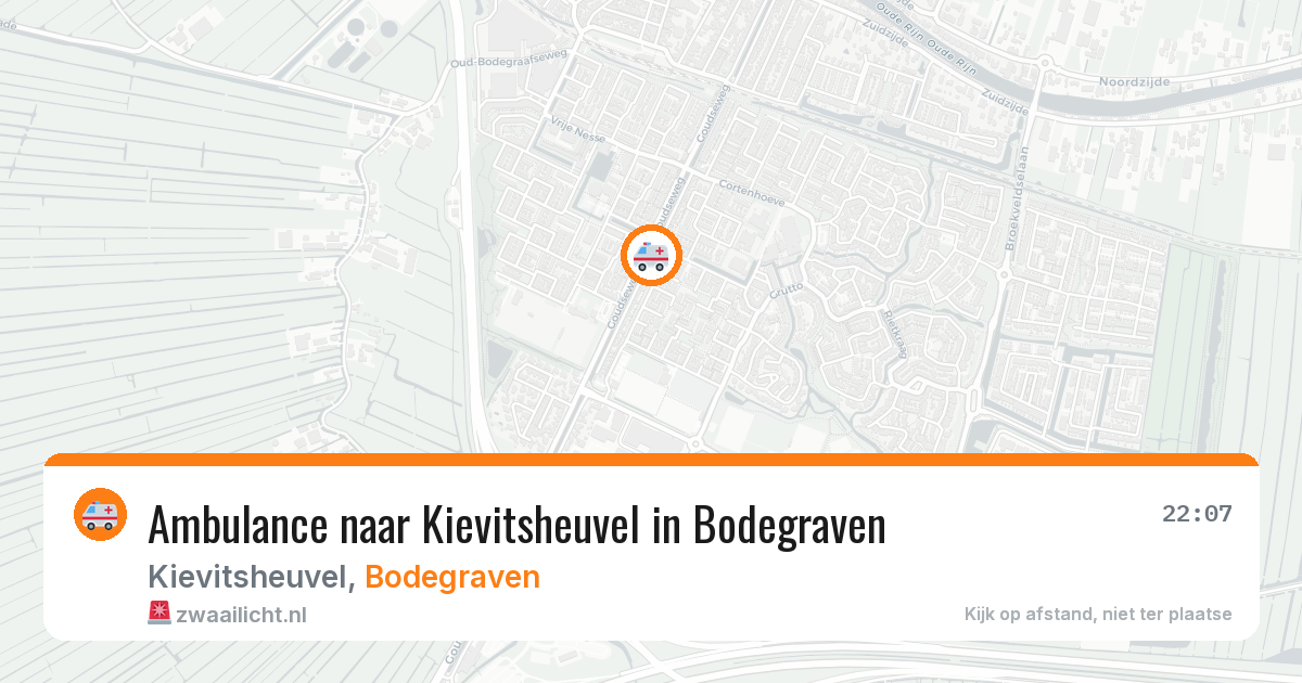 Ambulance naar Kievitsheuvel in Bodegraven — 28 jun 2026
