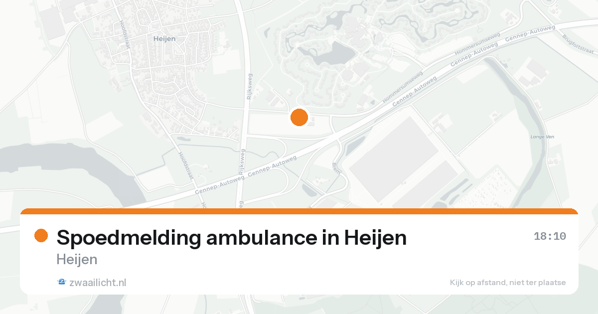 Spoedmelding ambulance in Heijen — 23 aug 2026