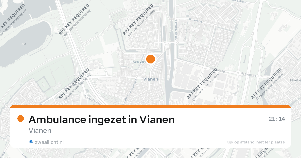 Ambulance ingezet in Vianen — 31 jan 2026