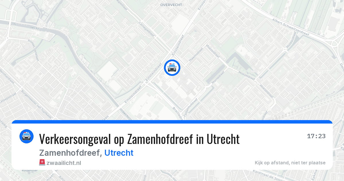 Verkeersongeval op Zamenhofdreef in Utrecht — 15 mei 2026