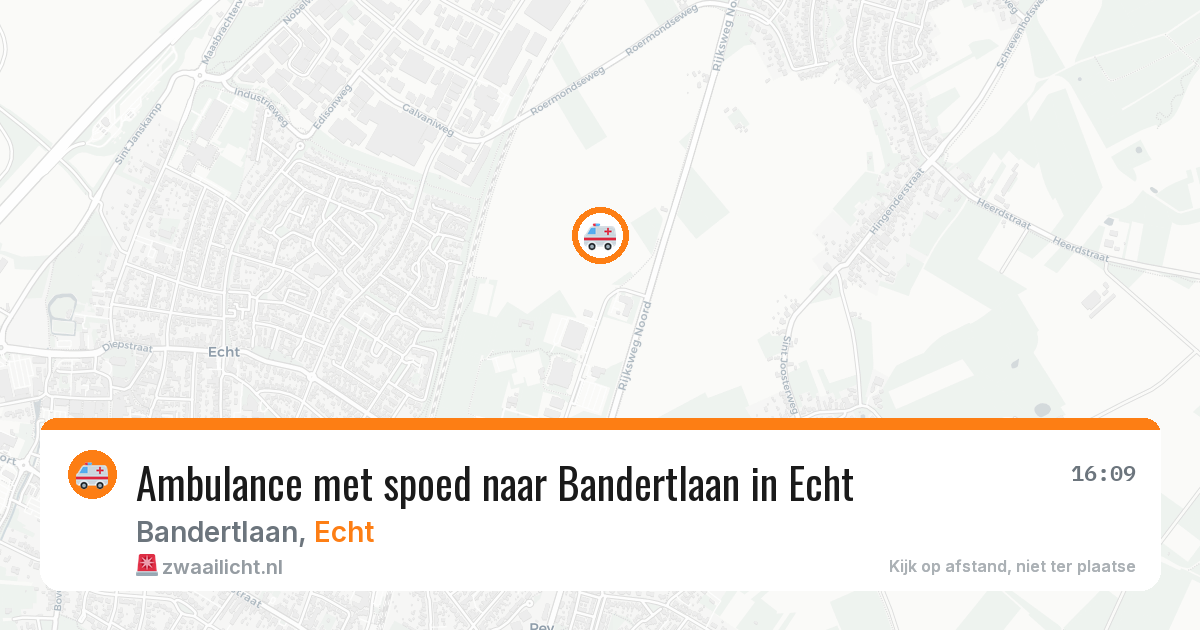 Ambulance met spoed naar Bandertlaan in Echt — 28 feb 2026