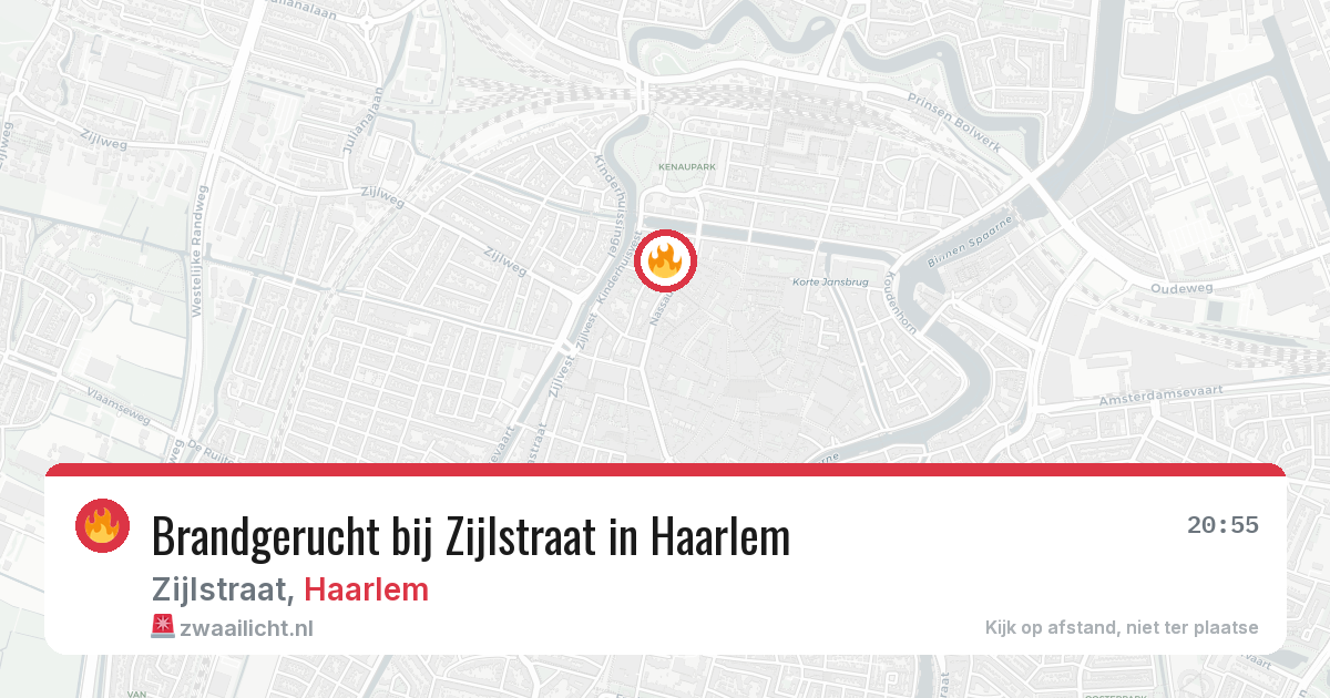 Brandgerucht bij Zijlstraat in Haarlem — 8 aug 2026