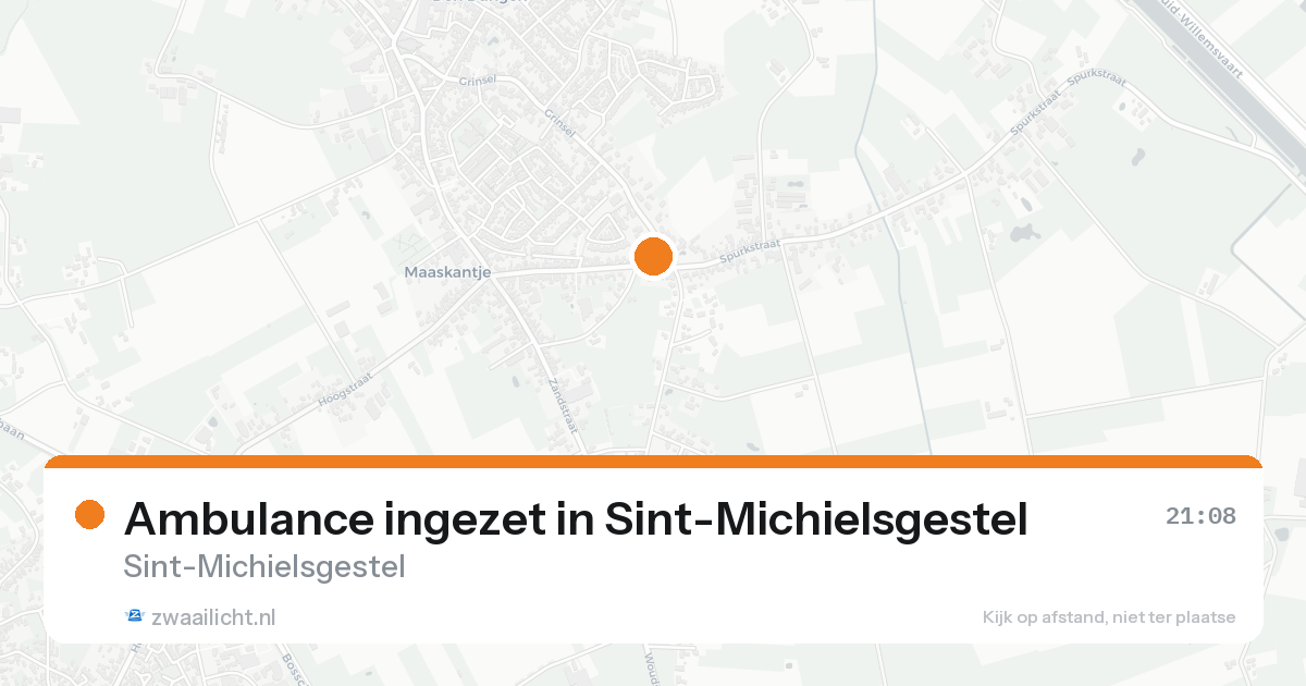 Ambulance ingezet in Sint-Michielsgestel — 15 aug 2026