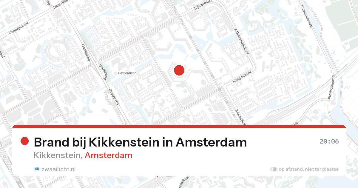 Brand bij Kikkenstein in Amsterdam — 27 aug 2026