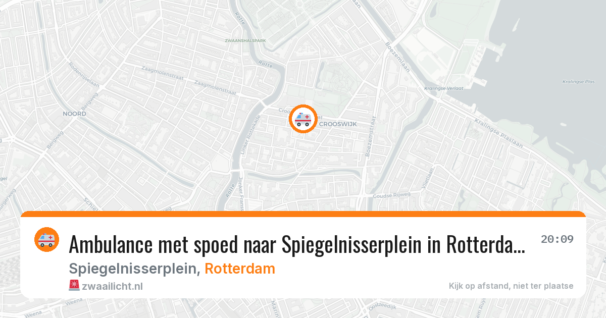 Ambulance met spoed naar Spiegelnisserplein in Rotterdam — 25 apr 2026