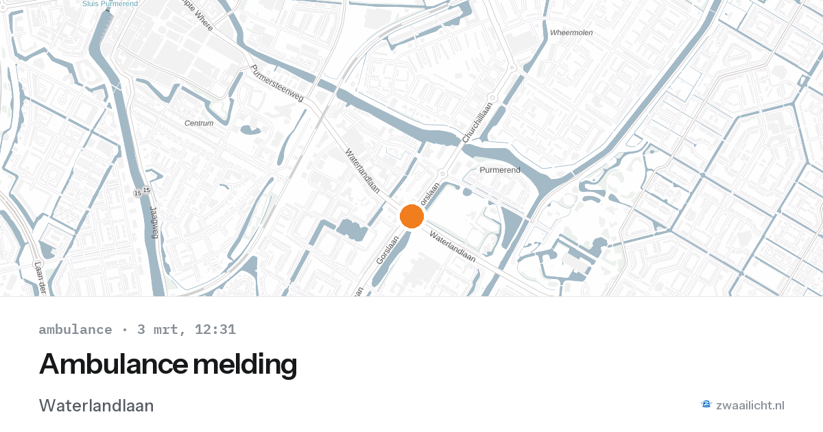 Ambulance melding — 3 mrt 2026