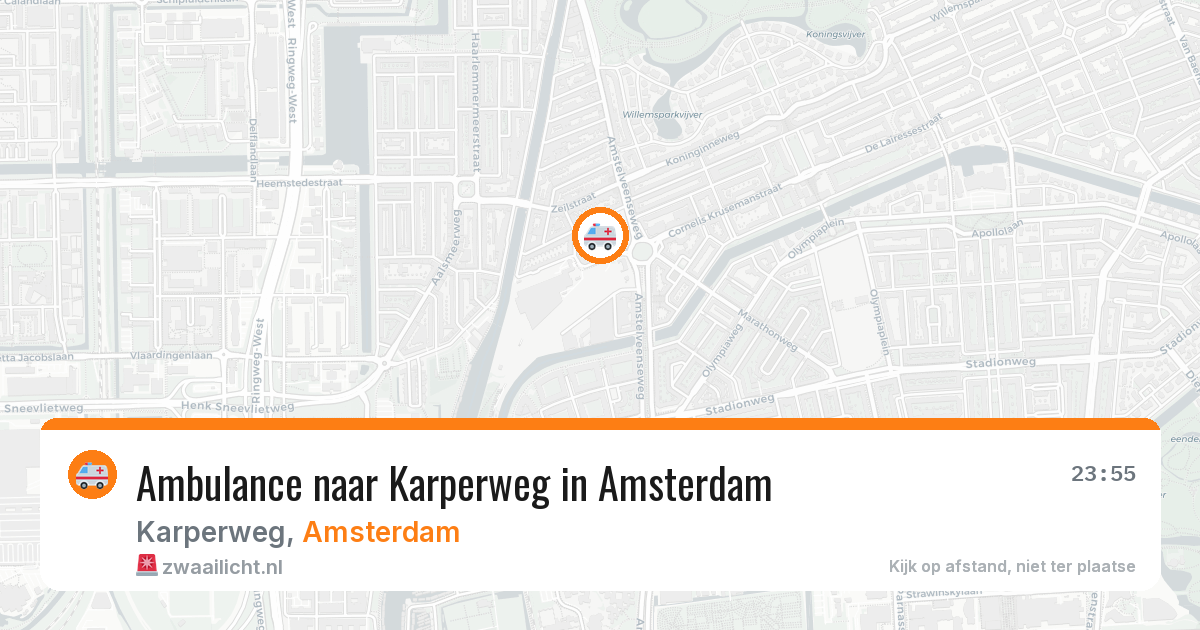 Ambulance naar Karperweg in Amsterdam — 24 jun 2026