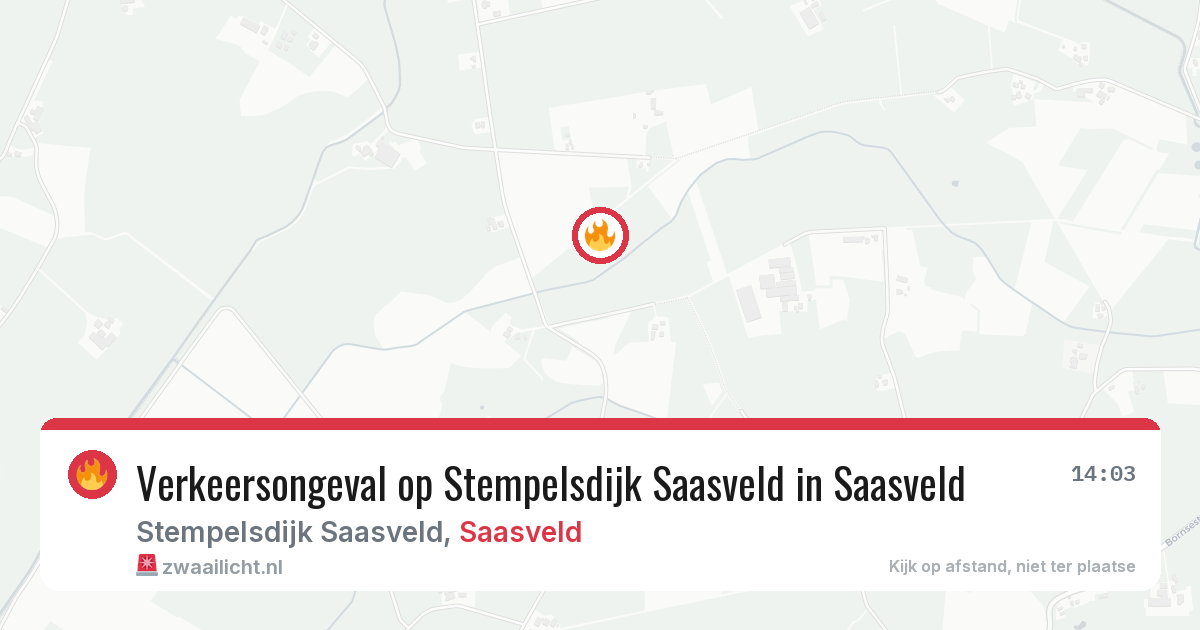 Verkeersongeval op Stempelsdijk Saasveld in Saasveld — 5 feb 2026