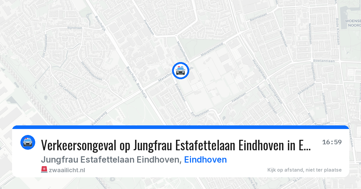 Verkeersongeval op Jungfrau Estafettelaan Eindhoven in Eindhoven — 24 jun 2026