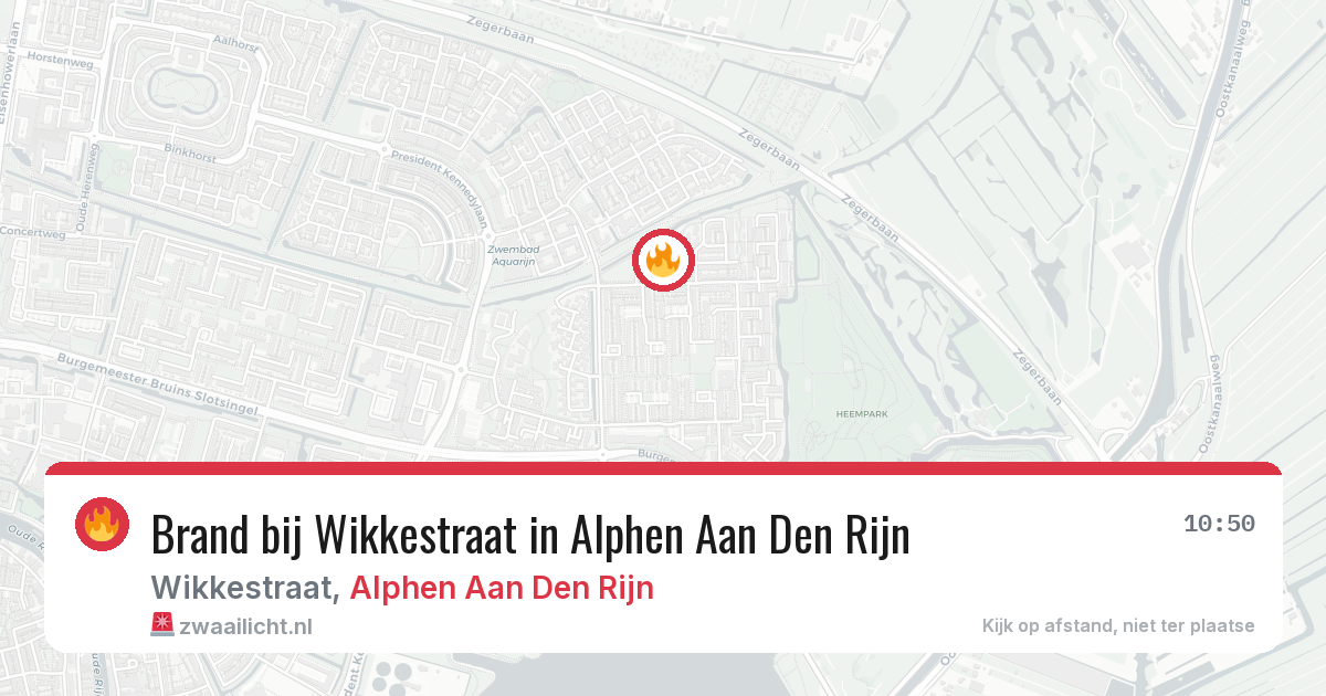 Brand bij Wikkestraat in Alphen Aan Den Rijn — 7 aug 2026