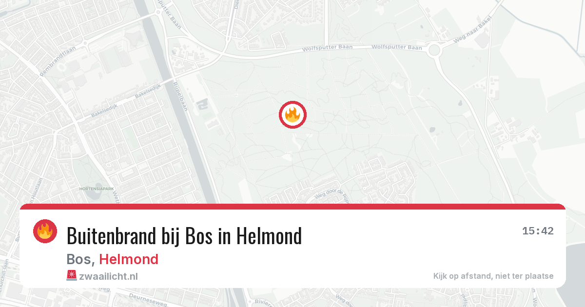 Buitenbrand bij Bos in Helmond — 28 apr 2026