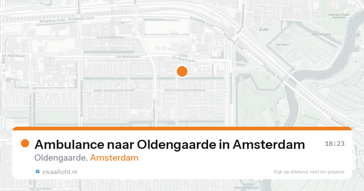 Ambulance naar Oldengaarde in Amsterdam — 7 feb 2026