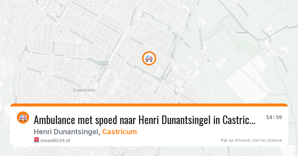 Ambulance met spoed naar Henri Dunantsingel in Castricum — 5 mei 2026