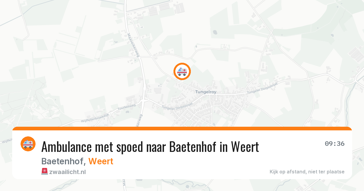 Ambulance met spoed naar Baetenhof in Weert — 4 jul 2026