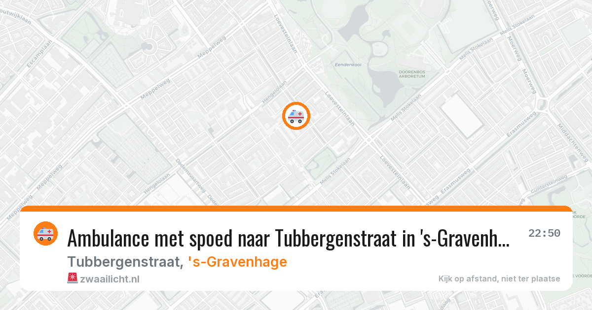 Ambulance met spoed naar Tubbergenstraat in 's-Gravenhage — 2 apr 2026