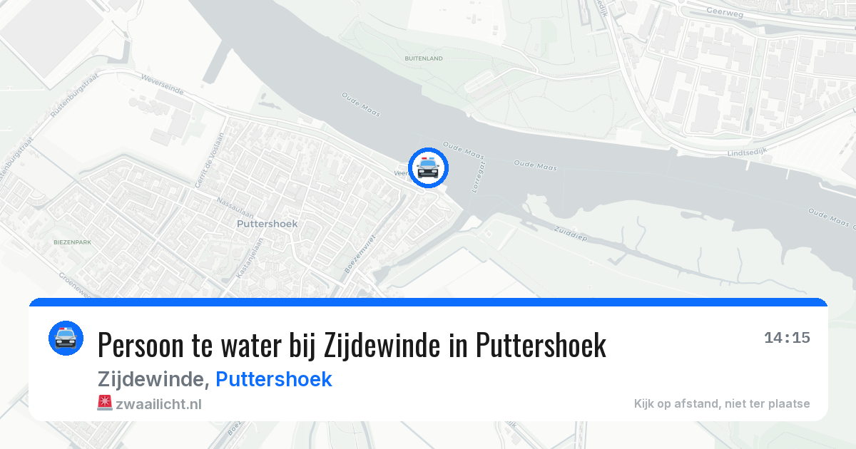Persoon te water bij Zijdewinde in Puttershoek — 23 jun 2026