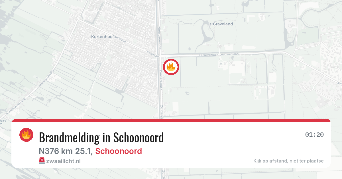 Brandmelding in Schoonoord — 27 jun 2026