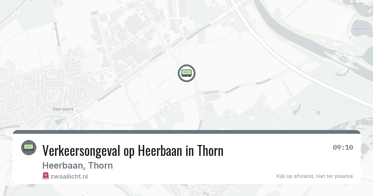 Verkeersongeval op Heerbaan in Thorn — 1 feb 2026