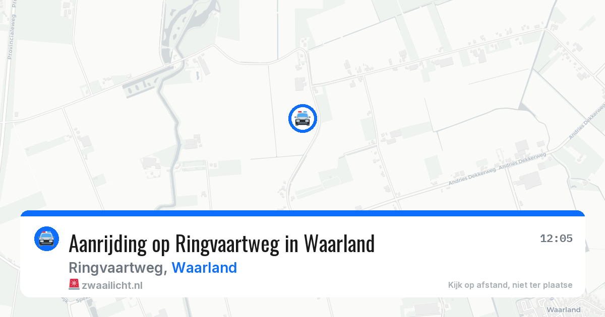 Aanrijding op Ringvaartweg in Waarland — 18 mei 2026
