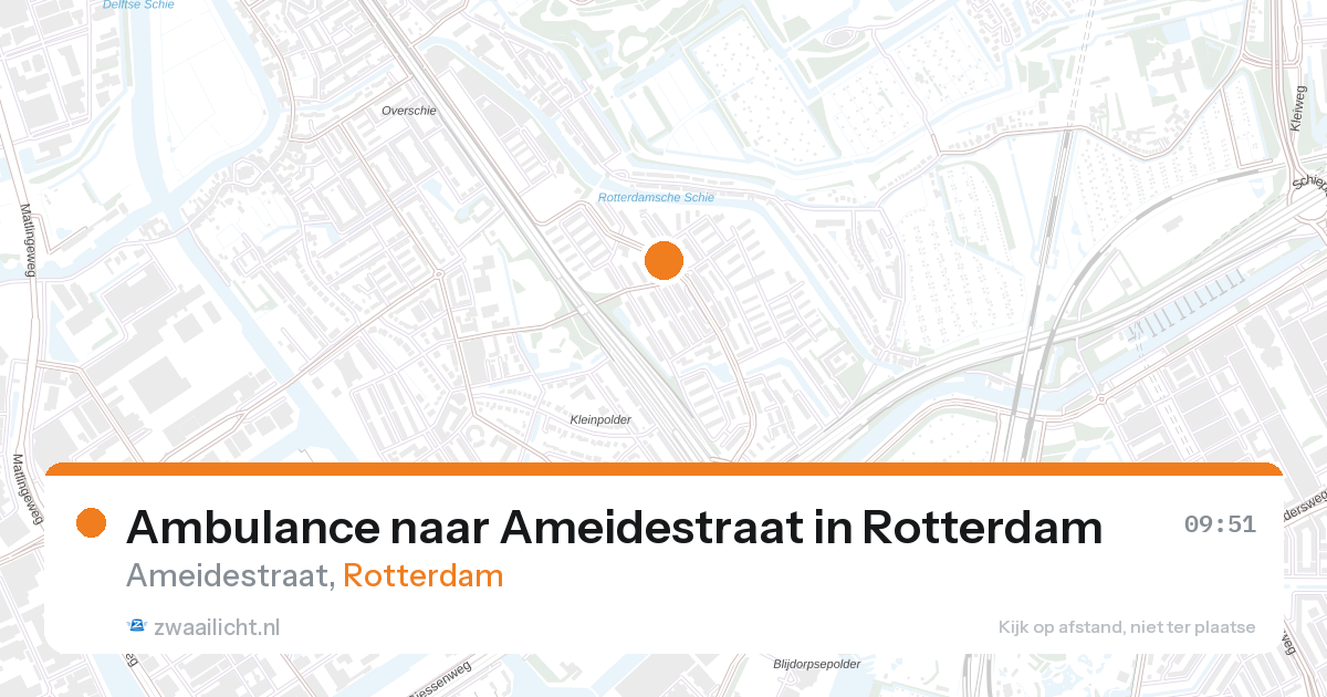 Ambulance naar Ameidestraat in Rotterdam — 28 aug 2026