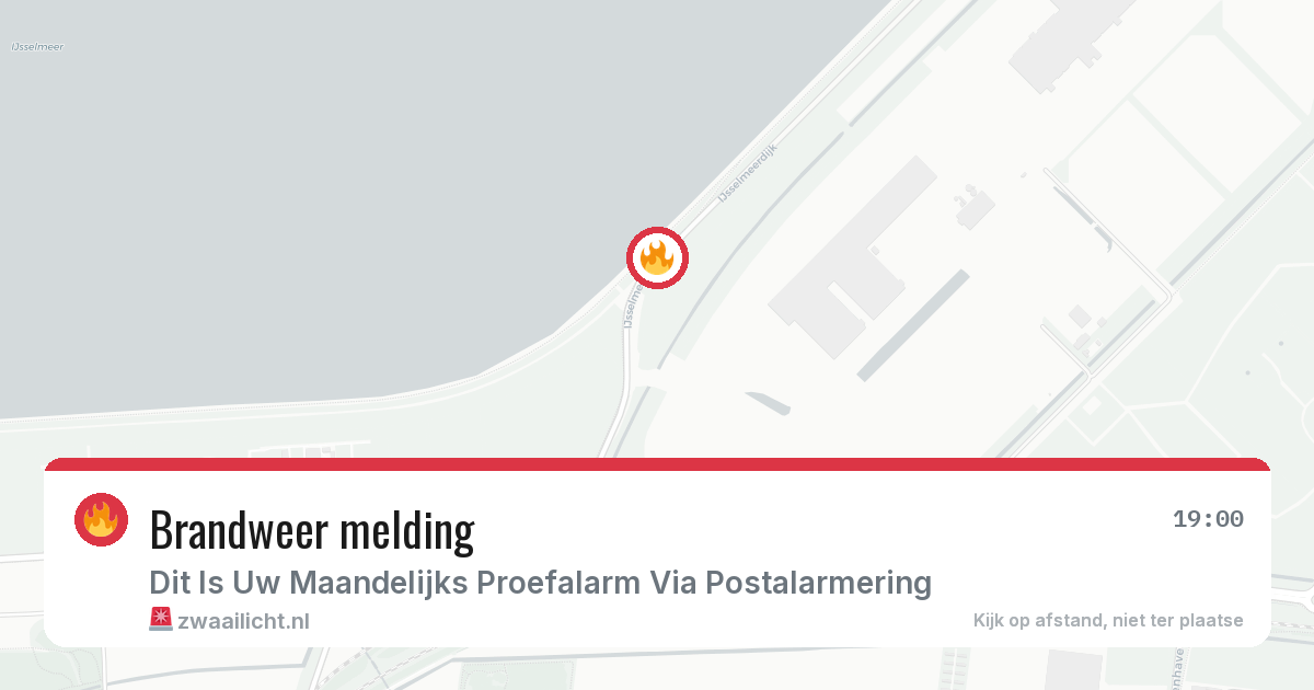 Brandweer melding — 3 aug 2026