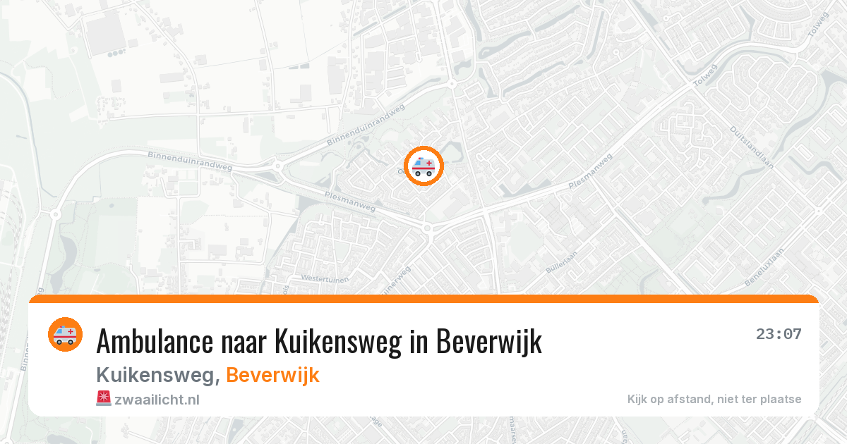Ambulance naar Kuikensweg in Beverwijk — 20 mei 2026