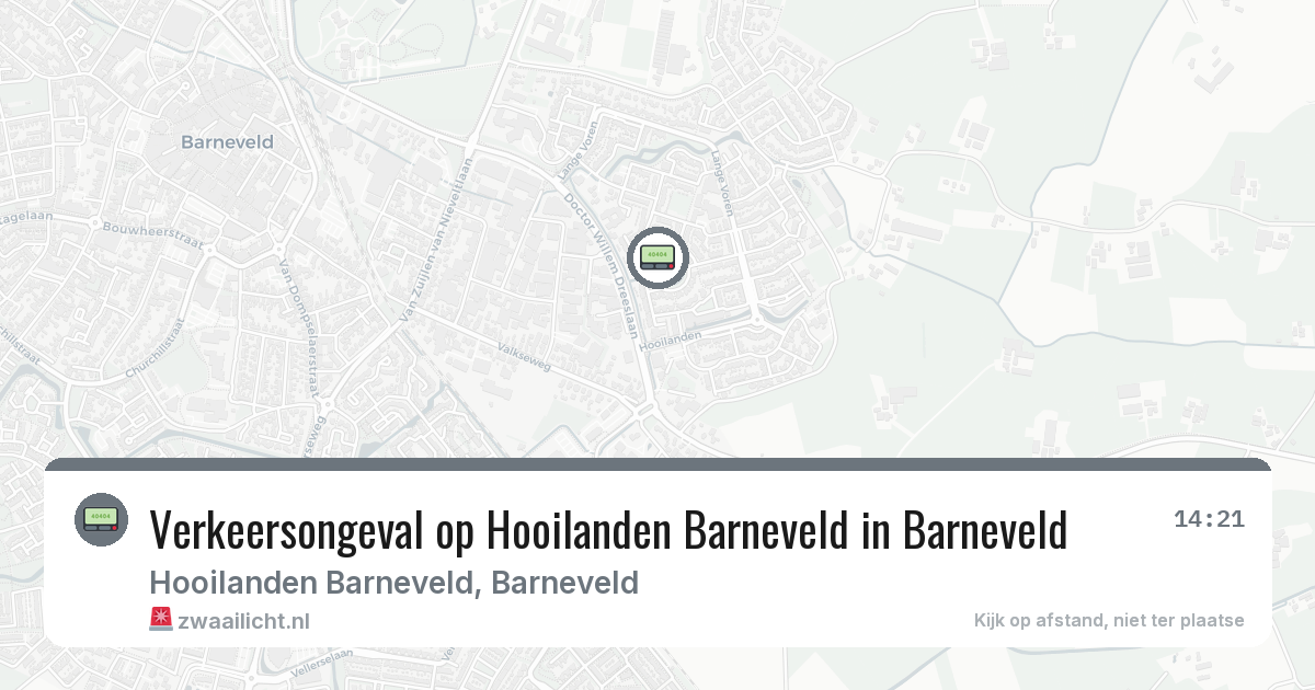 Verkeersongeval op Hooilanden Barneveld in Barneveld — 17 feb 2026