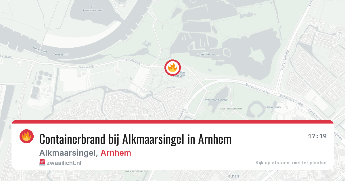 Containerbrand bij Alkmaarsingel in Arnhem — 26 mei 2026