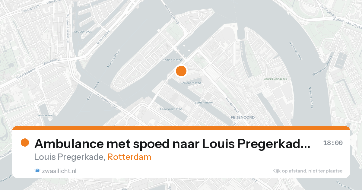 Ambulance met spoed naar Louis Pregerkade in Rotterdam — 31 jan 2026