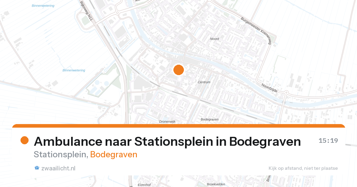 Ambulance naar Stationsplein in Bodegraven — 6 mrt 2026