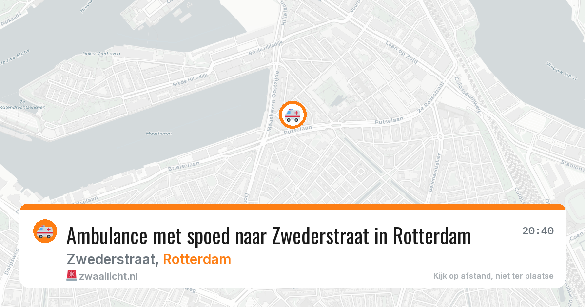 Ambulance met spoed naar Zwederstraat in Rotterdam — 15 mrt 2026