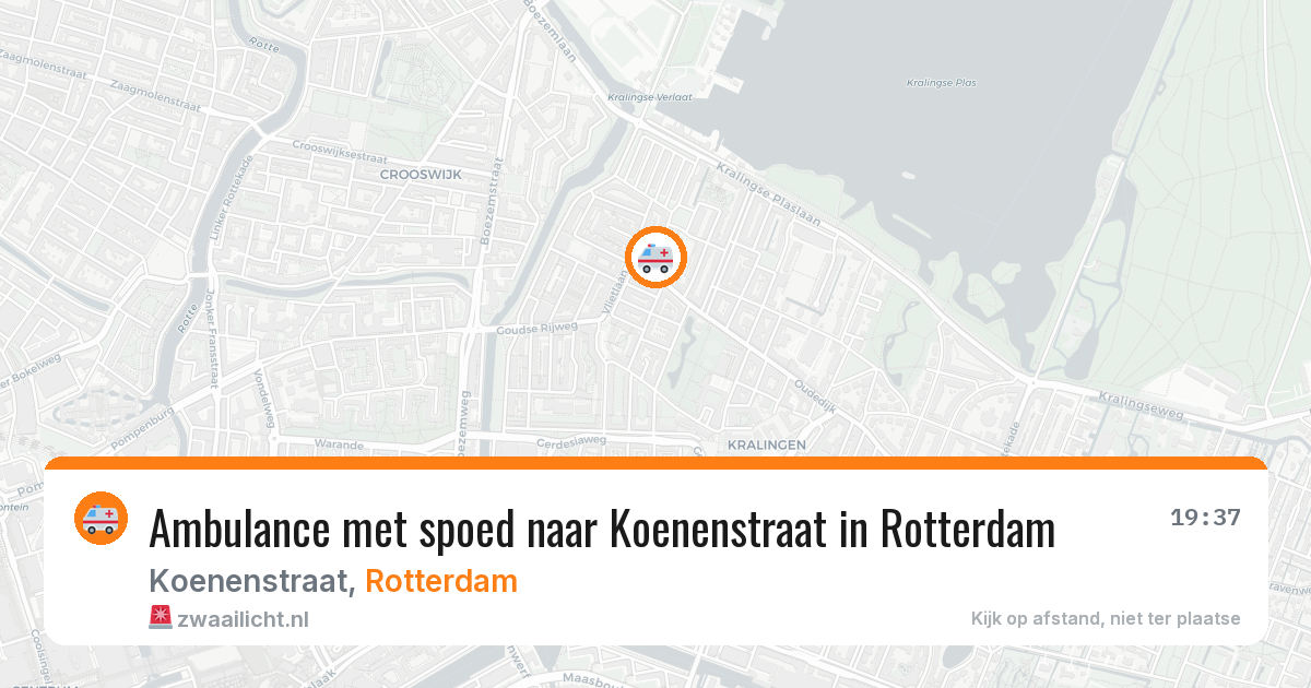 Ambulance met spoed naar Koenenstraat in Rotterdam — 2 jul 2026