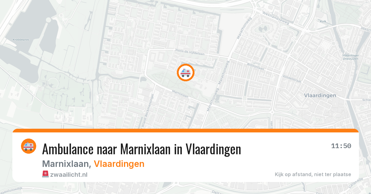 Ambulance naar Marnixlaan in Vlaardingen — 14 aug 2026