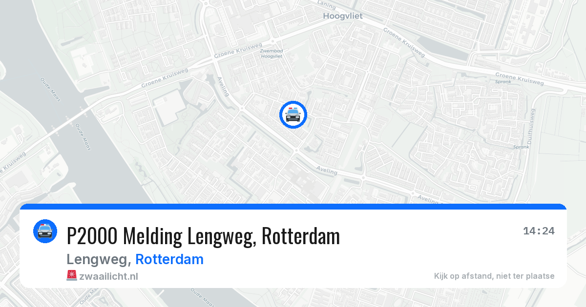 P2000 Melding Lengweg, Rotterdam — 14 jun 2026