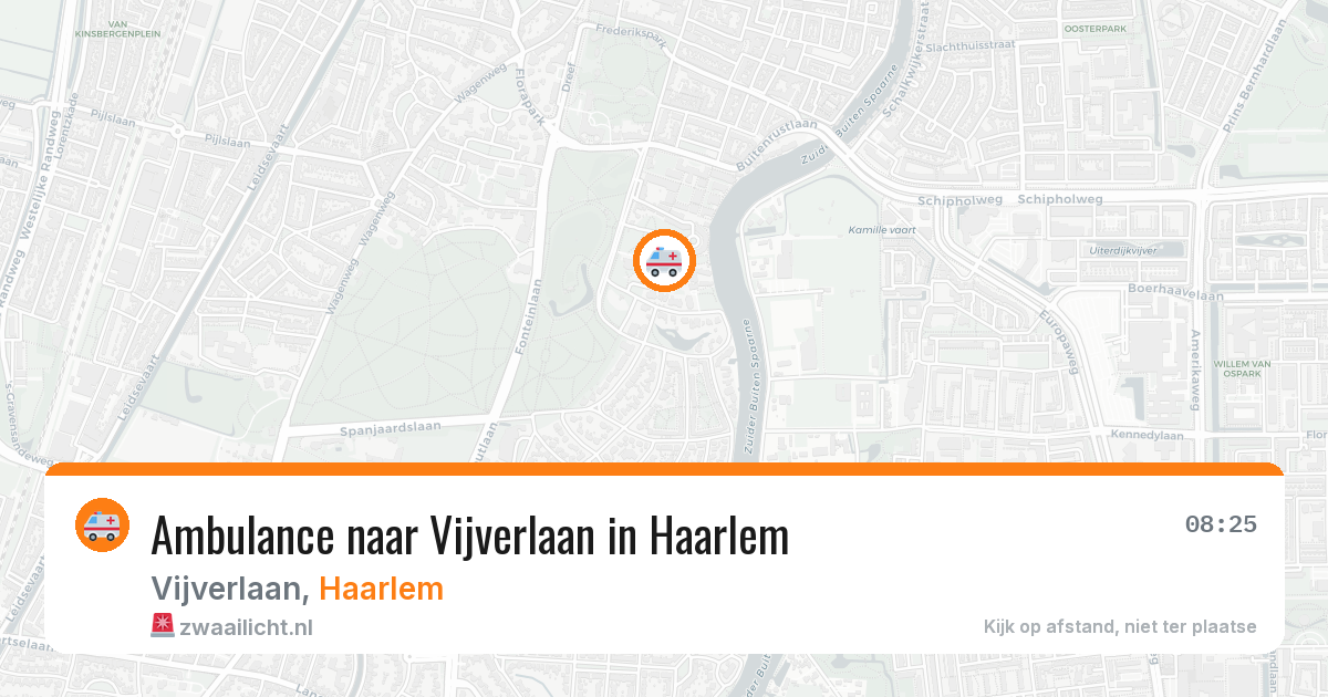 Ambulance naar Vijverlaan in Haarlem — 25 mei 2026