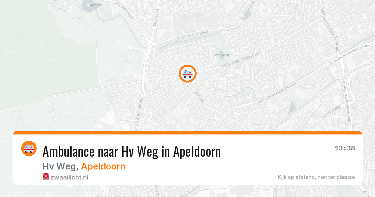 Ambulance naar Hv Weg in Apeldoorn — 30 apr 2026