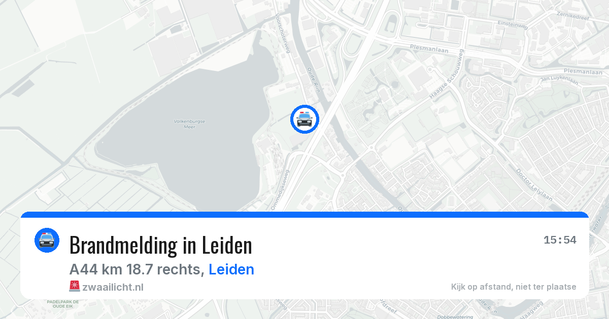 Brandmelding in Leiden — 14 aug 2026